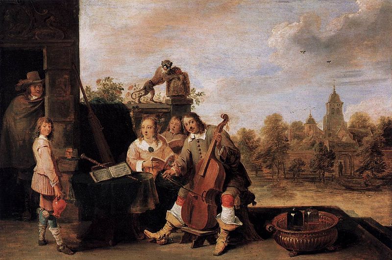 David Teniers-"the painter and his family"